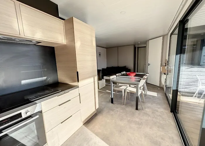 Cosy Avec Terrasse, 6 Couchages, Piscine Chauffee, Proche Et Commerces - Fr-1-361-477 木屋 瑞卢维尔莱潘