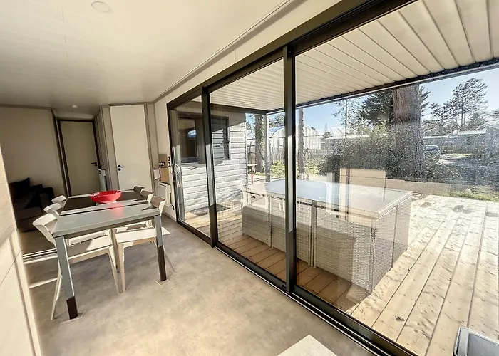 Cosy Avec Terrasse, 6 Couchages, Piscine Chauffee, Proche Et Commerces - Fr-1-361-477 木屋 瑞卢维尔莱潘